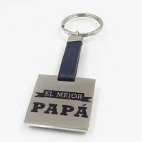 Papa style stainless steel classical keychain