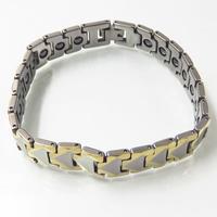 Fashion gold bracelet tungsten steel magnetic bracelet 12MM tungsten bracelet