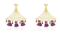 Exquisite korean golden earrings tassel earrings jewelry