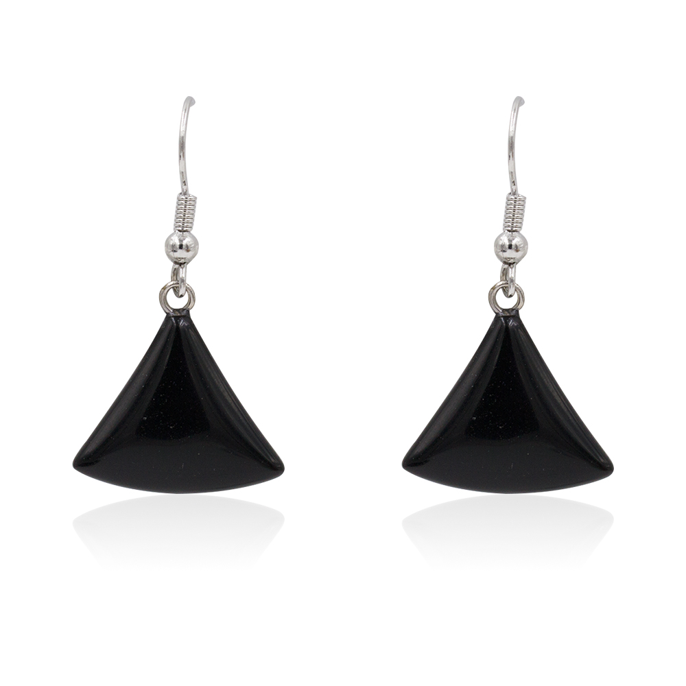 Fashion jewelry daily charm earrings with black pendant for women - AW00367bhva-627