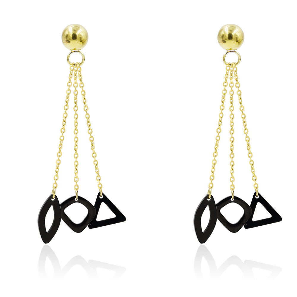 Fashion women daily wear dangle oem earrings with pendant - AW00368vbpb-627