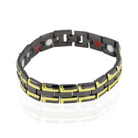 Stainless steel health energy men's magnetic fashion bracelet - AW00392bhva-244