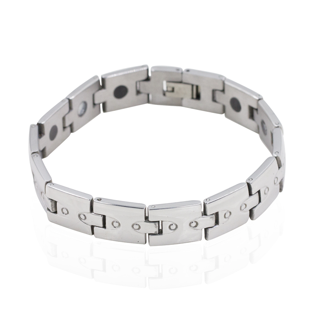 Stainless steel men's fashion tungsten carbide magnetic bracelet -AW00397bhia-244