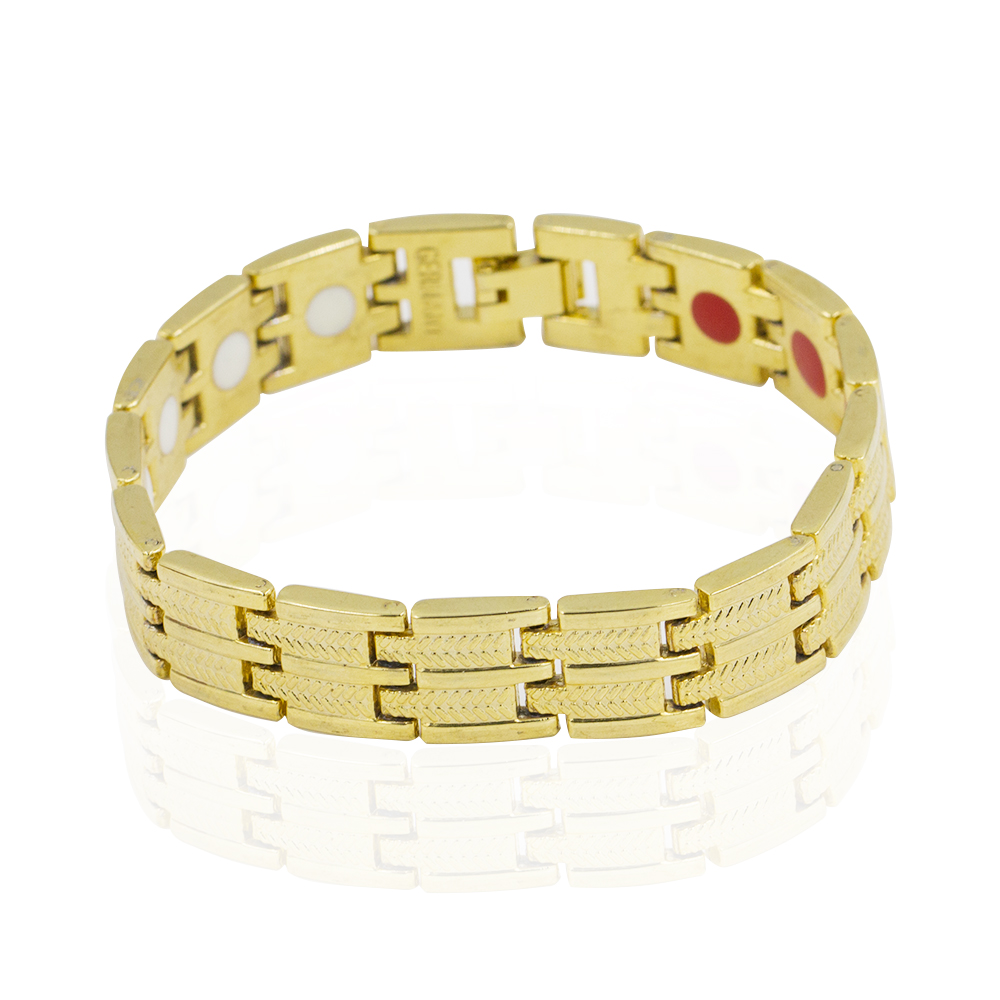 Stainless steel men's magnetic alloy fashion bracelet for wholesale-AW00400bhva-244