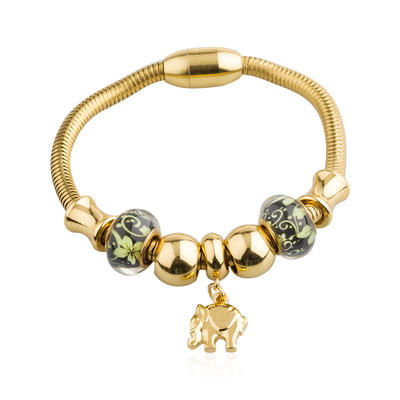 Good quality european charm lucky bead women bracelet