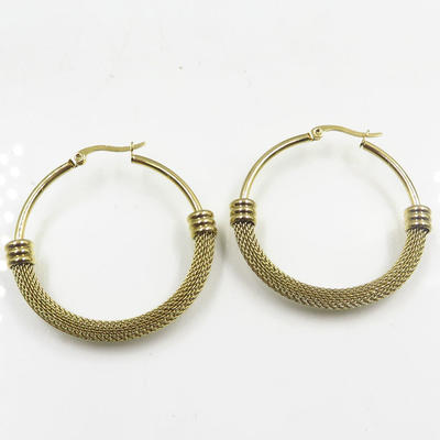 Baiyu wholesale women stainless steel hoop earrings online for sale