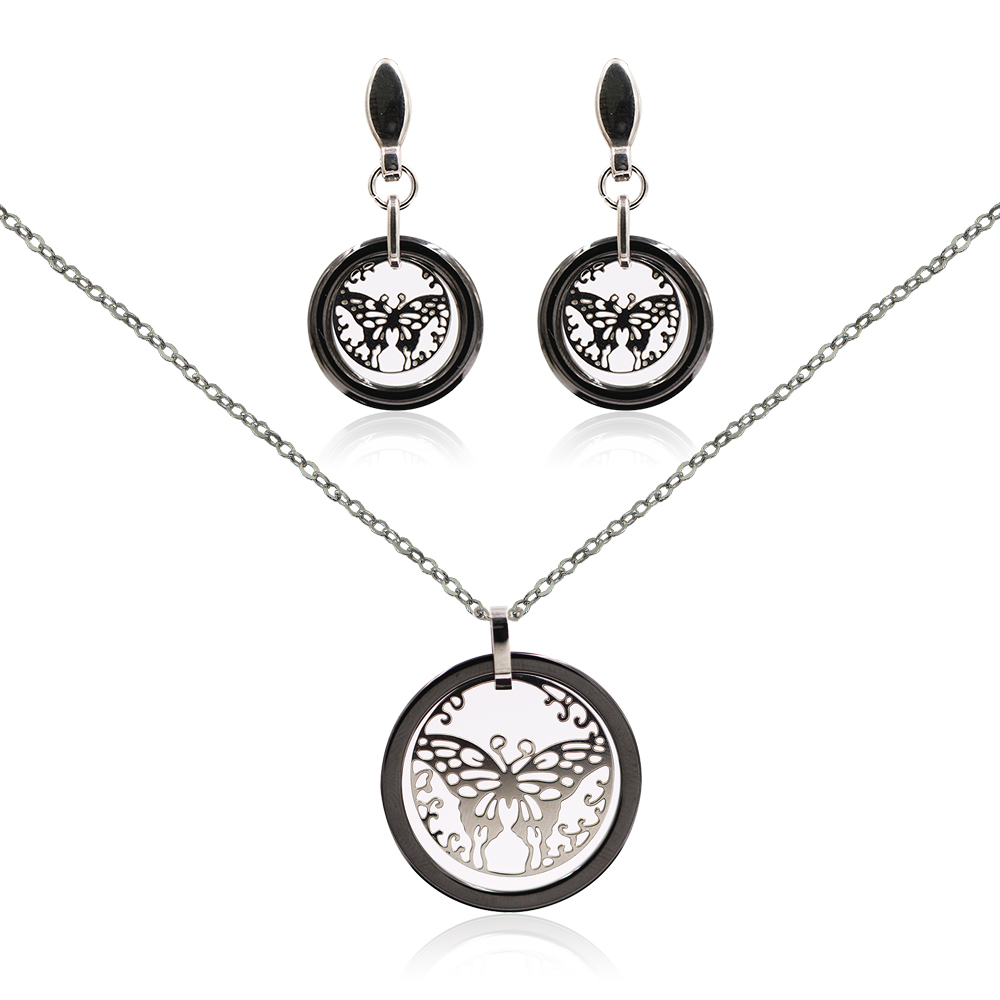 Fashion jewelry set necklace jewelry set in butterfly design for women - VD057517aivb-676