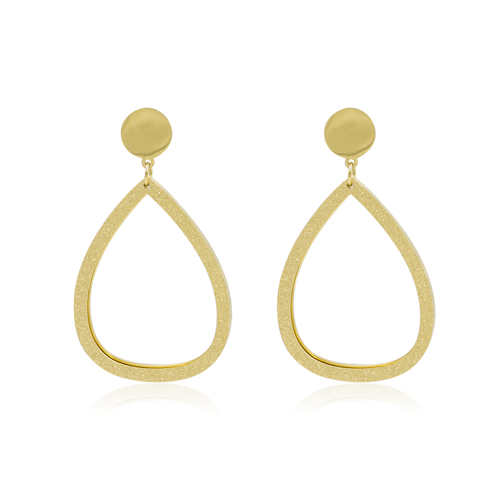 Simple style gold plated double drop bridal indian jewelry earrings - AW00021vbpb-371