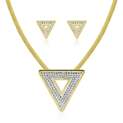 Fashion dubai  gold jewelry set weeding jewelry set  in stainless steel - AW00030vila-371