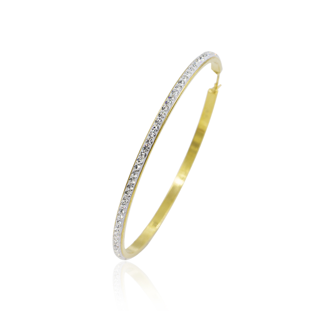 Simple women jewelry bangle open bangle bracelets with stone - AW00266vbmb-371
