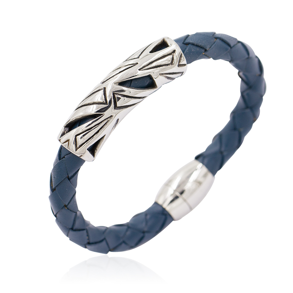 Handmade leather braided bracelet cheap price bracelet for men - AW00223vhmv-683