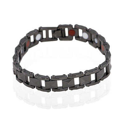 High Quality China wholesale black color magnetic tungsten men bracelet