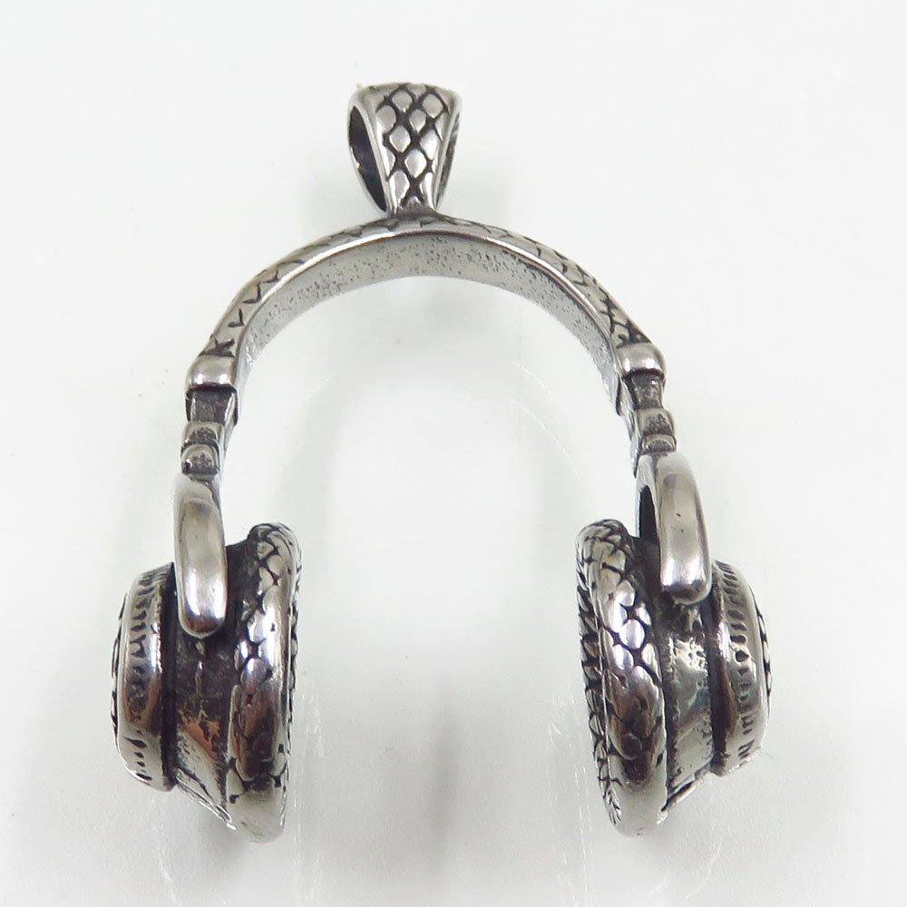 Baiyu high polished stainless steel jewelry headset shape jewelry pendant