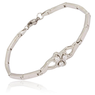 2019 Fashionable 4mm stainless steel stone bracelet for women