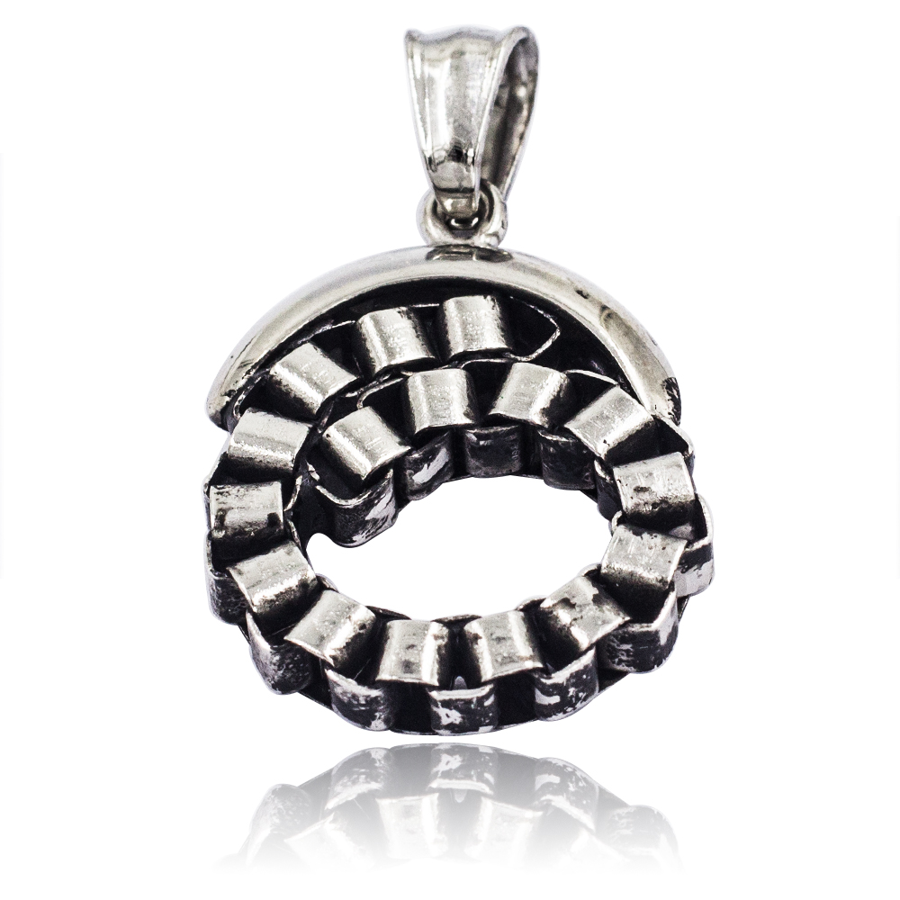 Custom stainless steel jewelry moon hollow pendant