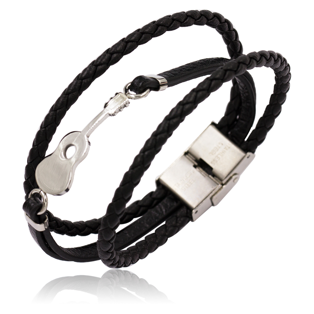 Mens bracelets bangles leather bangles for european and american markets