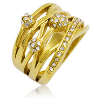 Manufacturers selling fashionable gold plated engagement and wedding ring for girl,custom ring in stainless steel