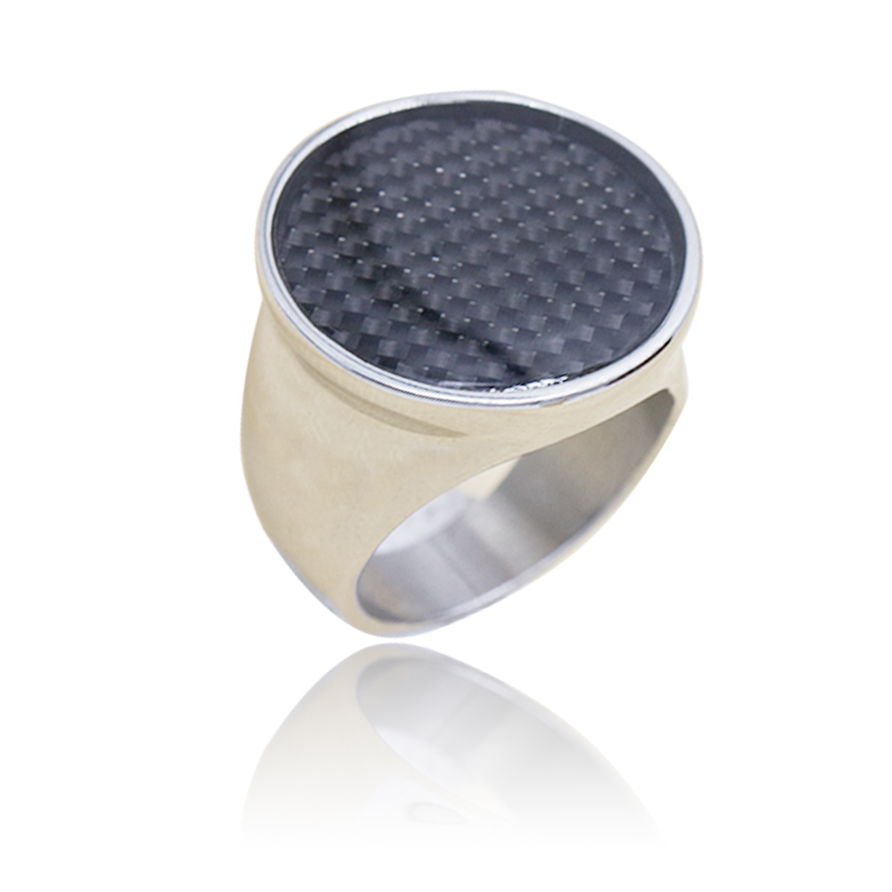 Stainless steel natural stone  men's ring special design low price