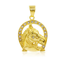 Hot sale pendant chain necklace horse pendant metal pendant  VD057783-640