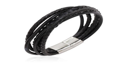Magnetic leather bracelet for men,bracelet jewelry design AW00276-673