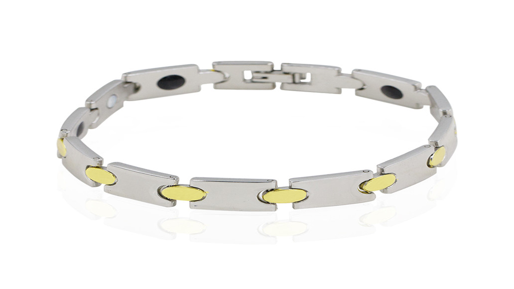 Magnetic gold tungsten bracelet,custom name bracelet AW00383bhva-244