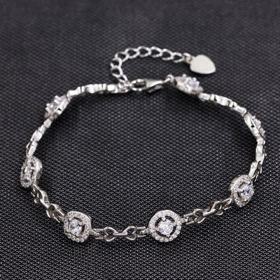 Amazon Wholesale Style Adjustable 925 Sterling Silver Bracelet  AS00042-L46