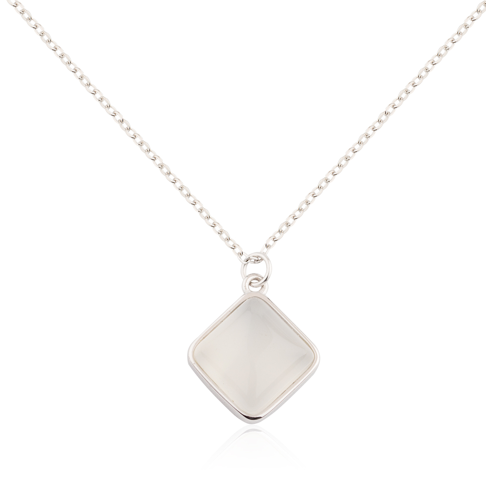 Baiyu Jewelry geometric 925 silver necklace simple designs for female-1