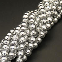 Powellbeads Silver Color Hotsale Round And Electroplate Glass Beads XBG00476avja-L004
