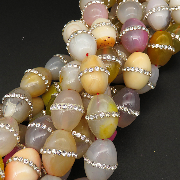 Powellbeads OEM Best Asian Jewelry Gemstone Natural Crystal Beads Multicolors Agate Beads Wholesale