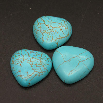 Powellbeads Blue Turquoise 100% Natural Loose Cabochon Gemstone XFCA00081aahl-L001