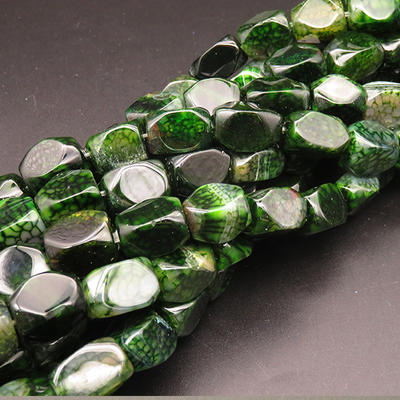 Powellbeads DIY Jewelry Making Supplies 2020 Wholesale Hot Product Natural Stone Green Dragon Vein Agates Loose Round Beads  XBGB04398vhov-L001